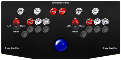 Scramble Spirits - Arcade - Controls Information Image