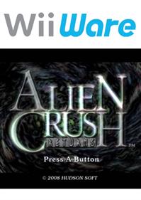 Alien Crush Returns - Box - Front - Reconstructed