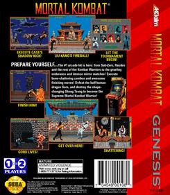 Mortal Kombat - Box - Back - Reconstructed Image