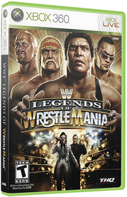 WWE Legends of Wrestlemania - Box - 3D Image