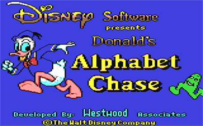 Donald's Alphabet Chase - Screenshot - Game Title Image