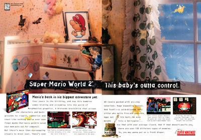 Super Mario World 2: Yoshi's Island - Advertisement Flyer - Front Image