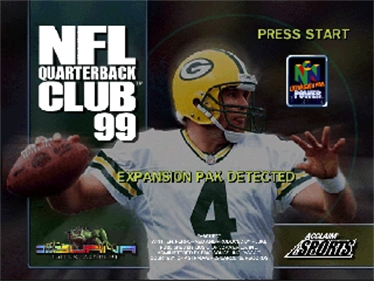 NFL Quarterback Club 99 - Screenshot - Game Title Image