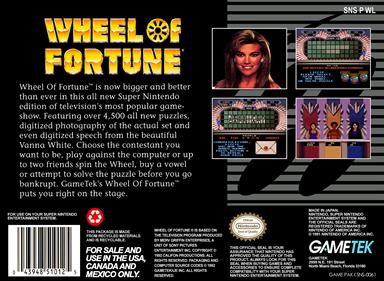 Wheel of Fortune - Box - Back Image