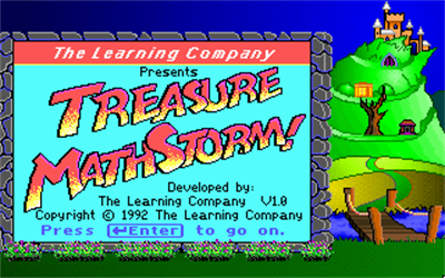 Treasure MathStorm! - Screenshot - Game Title Image