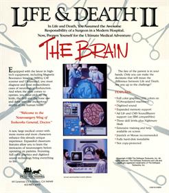 Life & Death II: The Brain - Box - Back Image