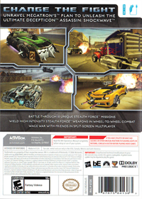 Transformers: Dark of the Moon: Stealth Force Edition - Box - Back Image