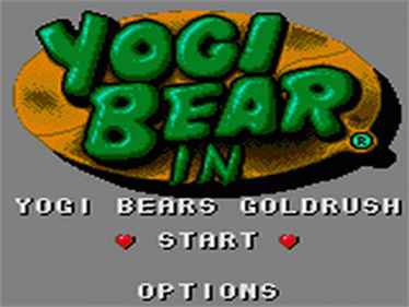 Yogi Bear in Yogi Bear's Goldrush - Screenshot - Game Title Image