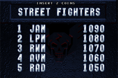 Street Fighter: The Movie - Screenshot - High Scores Image