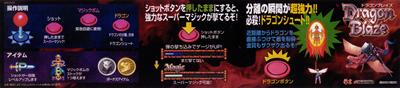 Dragon Blaze - Arcade - Controls Information Image