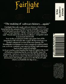 Fairlight II: A Trail of Darkness - Box - Back Image