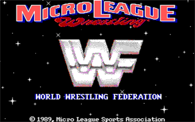 MicroLeague Wrestling - Screenshot - Game Title Image