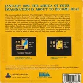 Heart of Africa - Box - Back Image