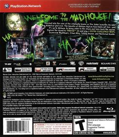 Batman: Arkham Asylum: Game of the Year Edition - Box - Back Image