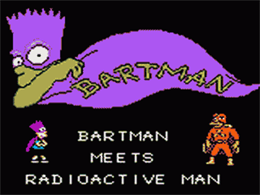 The Simpsons: Bartman Meets Radioactive Man - Screenshot - Game Title Image