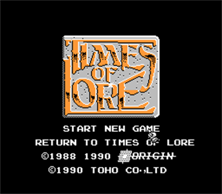 Times of Lore - Screenshot - Game Title Image
