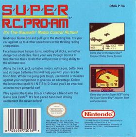 Super R.C. Pro-AM - Box - Back Image
