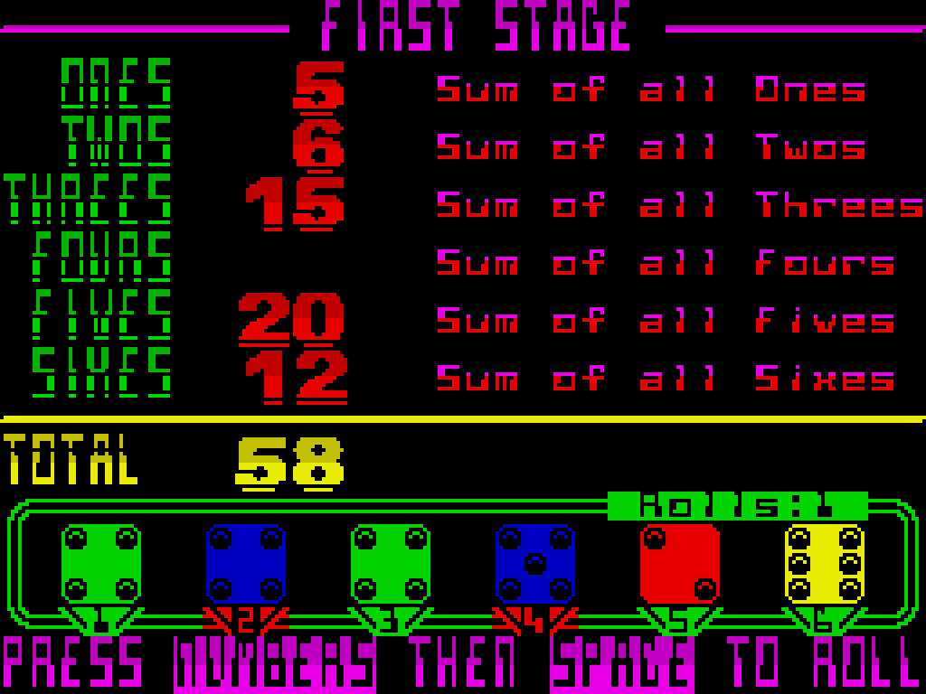 Yahtzee 6D