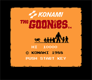 Goonies - Screenshot - Game Title Image