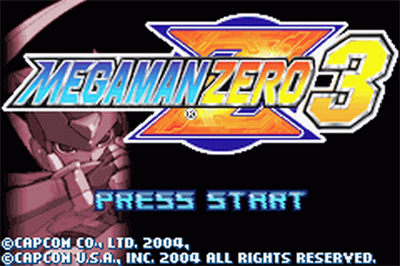 Mega Man Zero 3 - Screenshot - Game Title Image