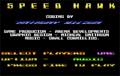 Speed Hawk - Screenshot - Game Title Image