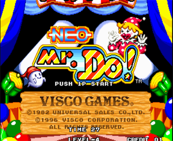 Neo Mr. Do! - Screenshot - Game Title Image