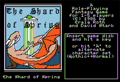 Shard of Spring - Screenshot - Game Title