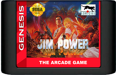 Jim Power: The Arcade Game - Fanart - Cart - Front