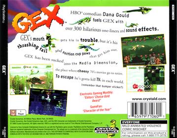 Gex - Box - Back Image