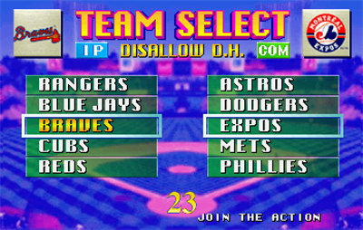 Super Major League - Screenshot - Game Select Image