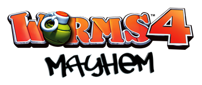 Worms 4: Mayhem - Clear Logo Image