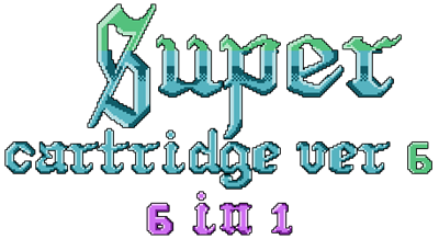 Super Cartridge Ver 6: 6 in 1 - Clear Logo Image