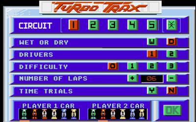 Turbo Trax (Microdeal) - Screenshot - Game Select Image