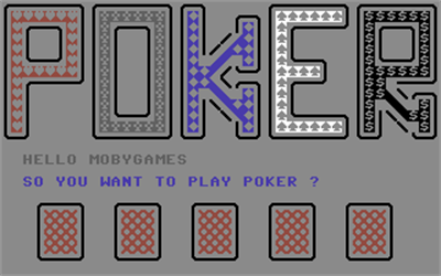 Poker (Duckworth) - Screenshot - Game Title Image
