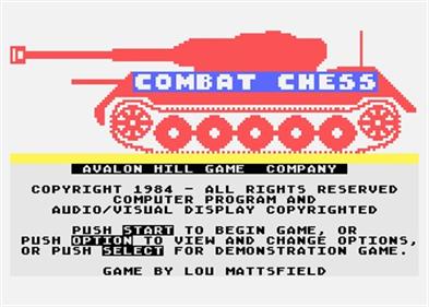Combat Chess - Screenshot - Game Title Image