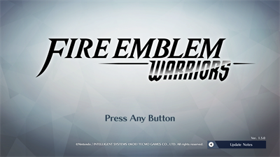 Fire Emblem Warriors - Screenshot - Game Title Image