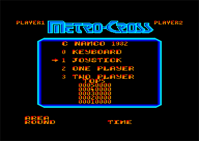 MetroCross - Screenshot - Game Select Image