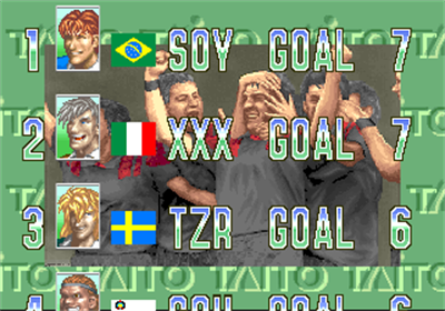 Taito Power Goal - Screenshot - High Scores Image