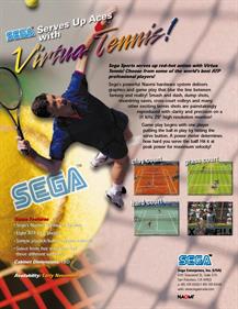 Virtua Tennis - Advertisement Flyer - Front Image