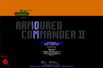 Armoured Commander II - Screenshot - Game Title Image