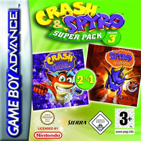 Crash & Spyro Superpack: Spyro Orange: The Cortex Conspiracy / Crash Bandicoot Purple: Ripto's Rampage - Box - Front Image