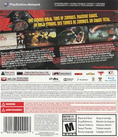 Yaiba: Ninja Gaiden Z - Box - Back Image