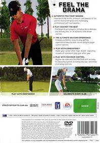 Tiger Woods PGA Tour 10 - Box - Back Image