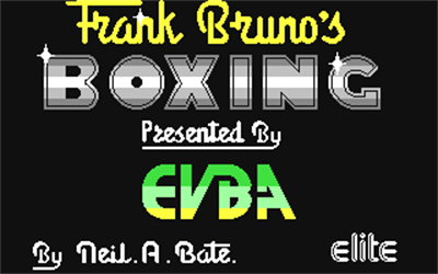 Frank Bruno's Boxing - Screenshot - Game Title Image