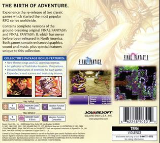 Final Fantasy Origins - Box - Back Image