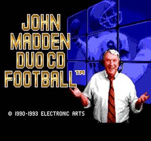 John Madden: Duo CD Football - Screenshot - Gameplay Image