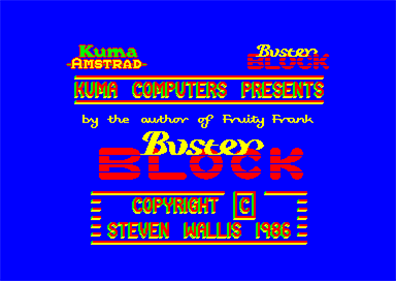 Buster Block - Screenshot - Game Title Image