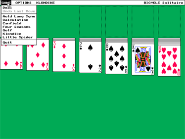 Bicycle Solitaire - Screenshot - Gameplay Image