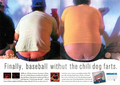Virtual League Baseball - Advertisement Flyer - Front Image