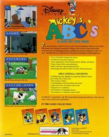Mickey's ABC's: A Day at the Fair - Box - Back Image